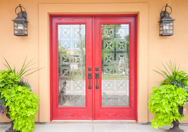 double front door